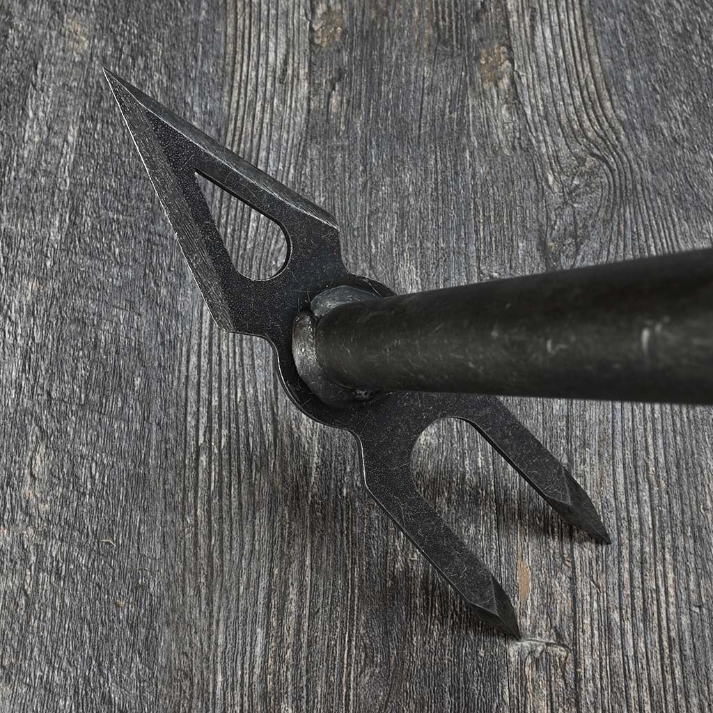 DeWit Combo Hoe w/ 2-Tine Cultivator and Diamond Point - blade detail