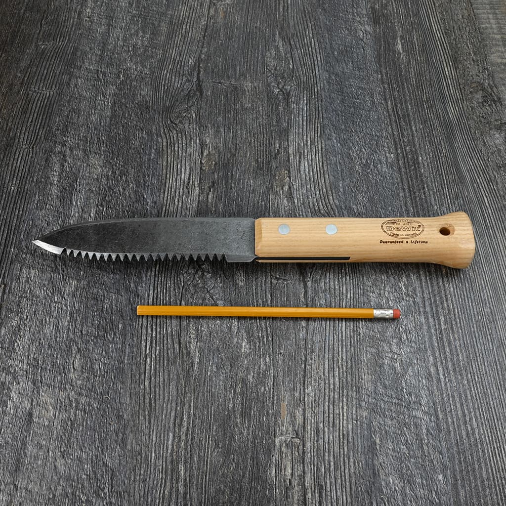 DeWit Serrated Farmer's Dagger size comparison