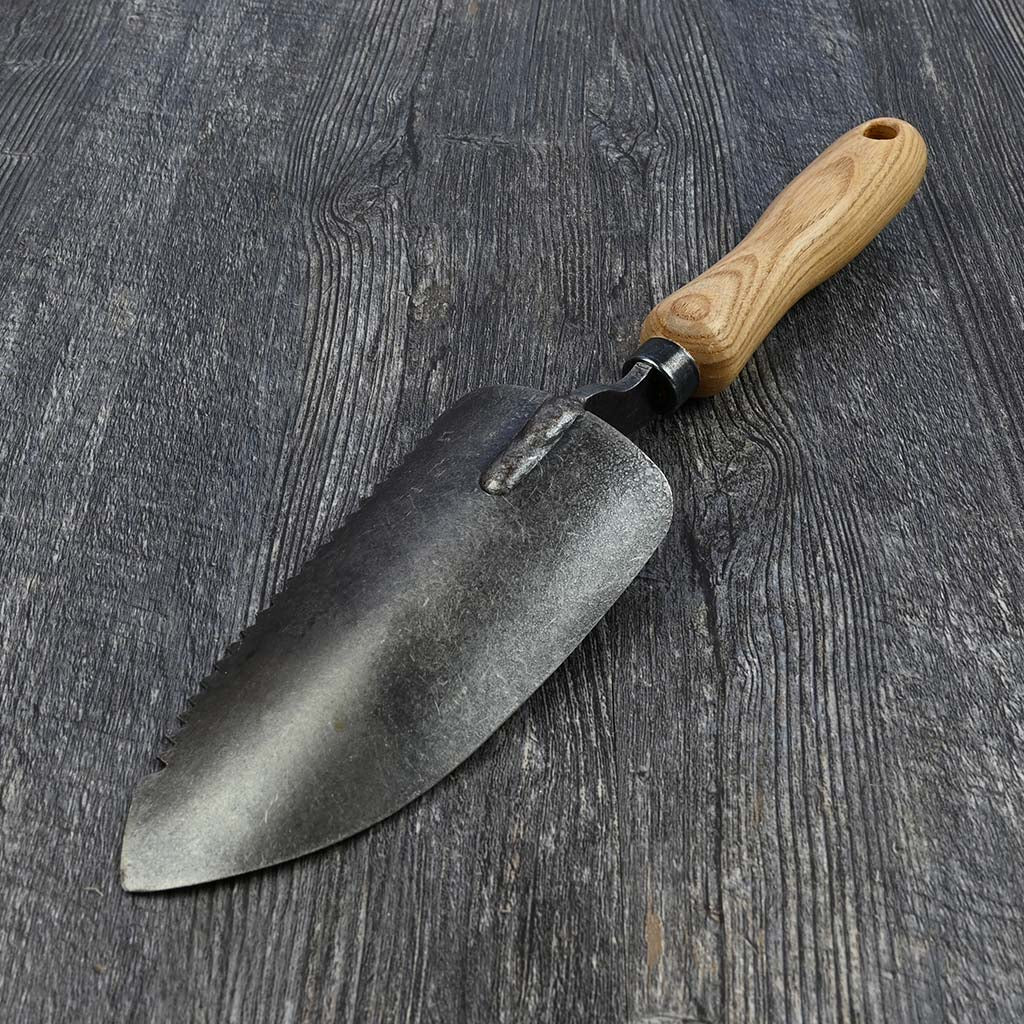 DeWit Serrated Garden Trowel - back view