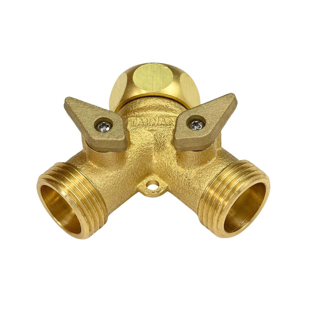 Garden Hose Twin Shut-Off Valve by Dramm