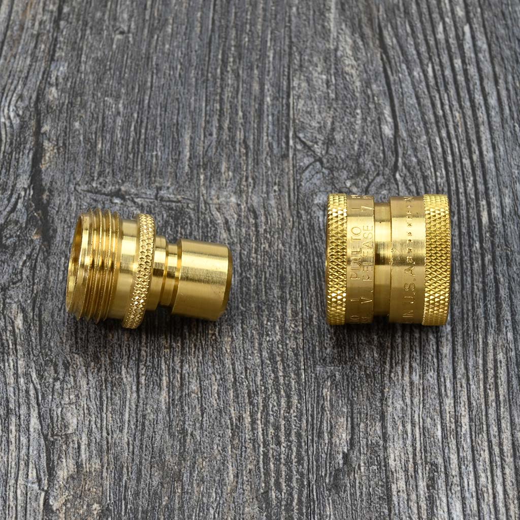 Garden Hose Quick Connectors by Dramm apart