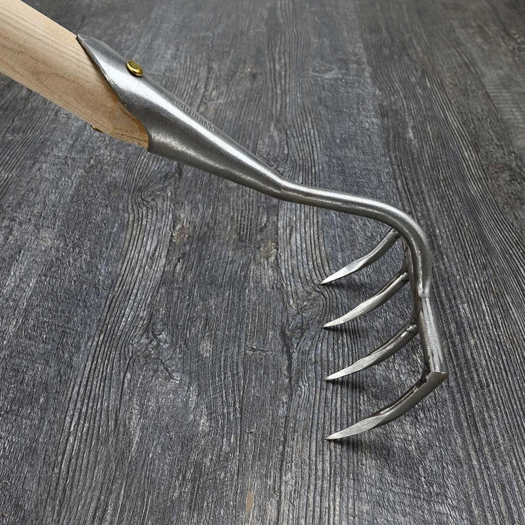 Sneeboer Garden Rake 4-Tine - top view