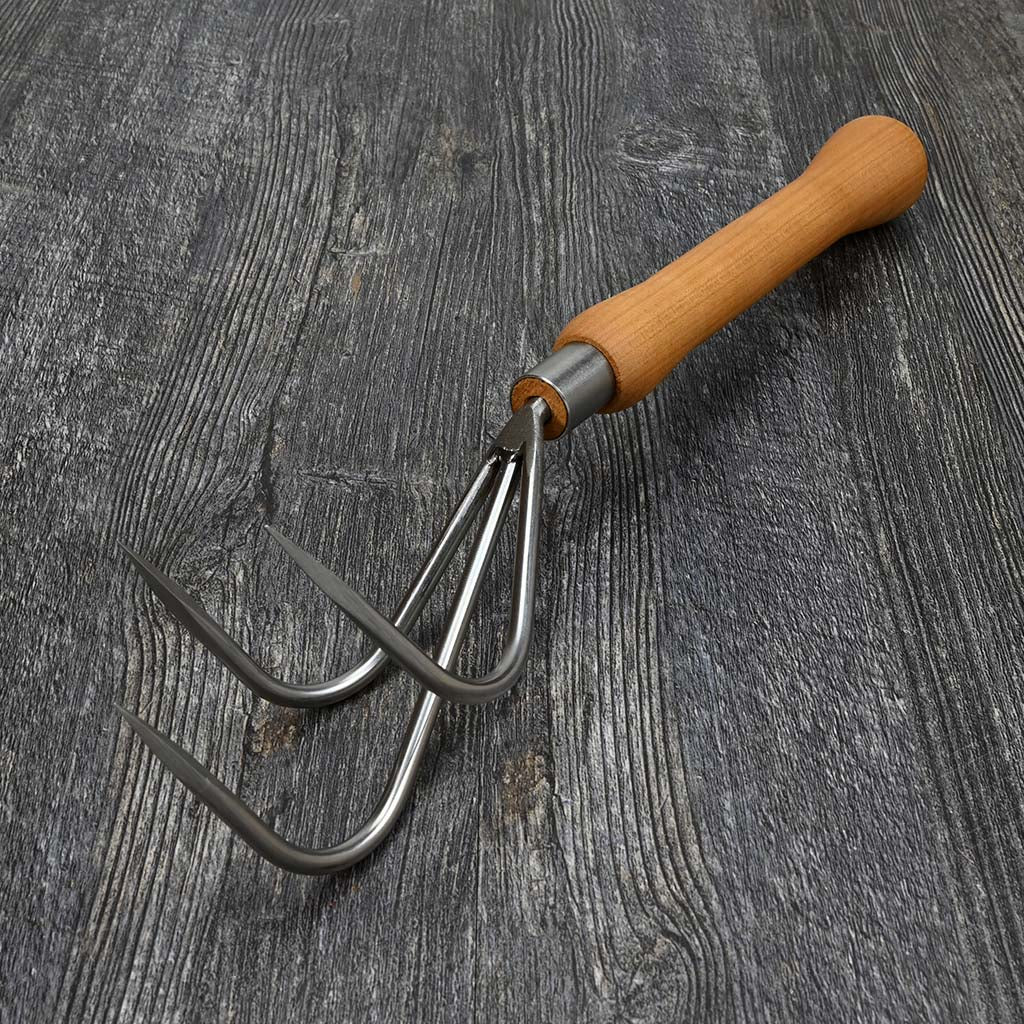 bSneeboer Hand Garden Cultivator Bulb Handle tines detail