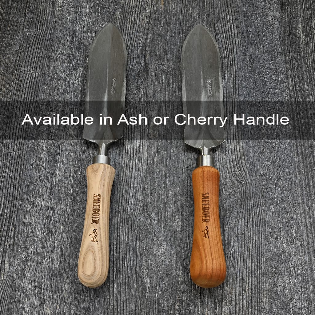 Sneeboer Narrow Blade Weeding Trowel handle wood choice