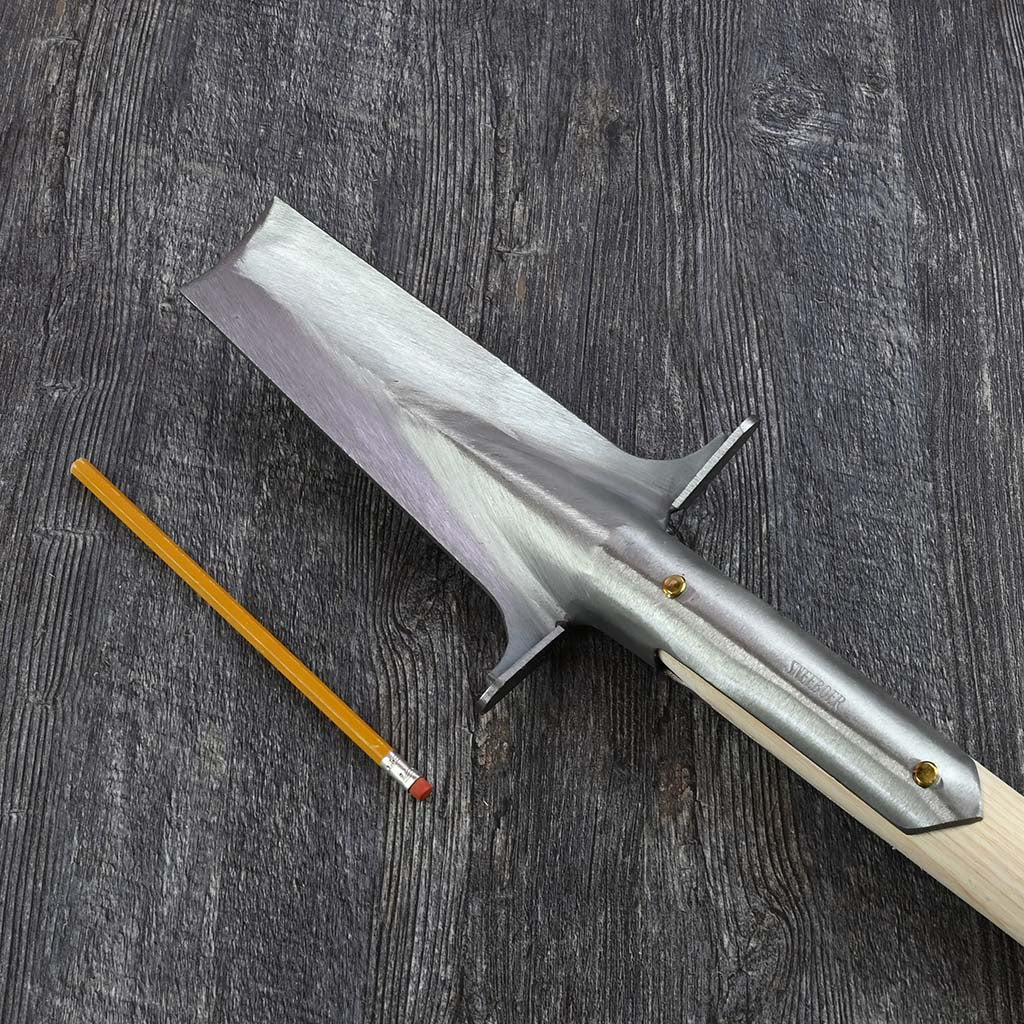 Sneeboer Rock Spade - size comparison