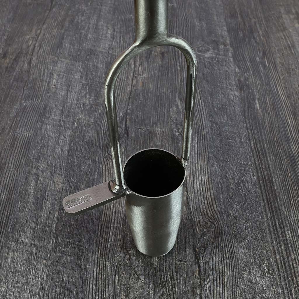 Sneeboer Stainless Steel Bulb Planter - top view