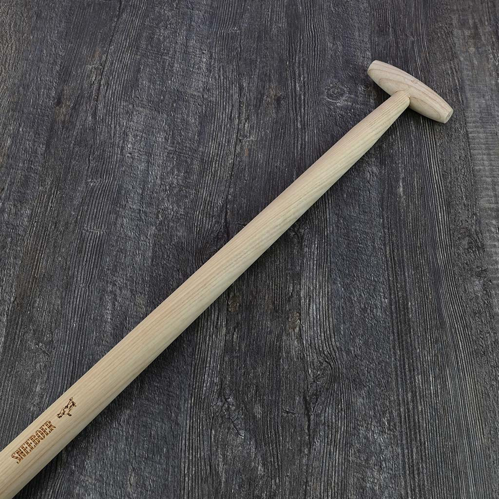 Sneeboer Stone Spade - ash hardwood T handle