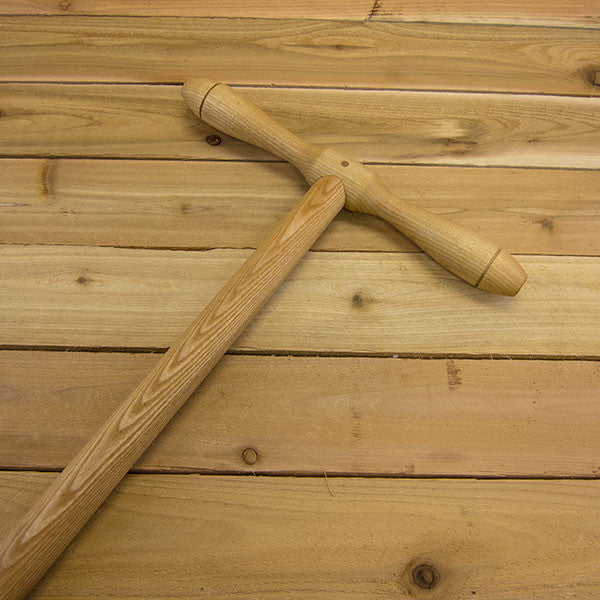 Hollow Tine Lawn Aerator by Sneeboer - Ash Handle