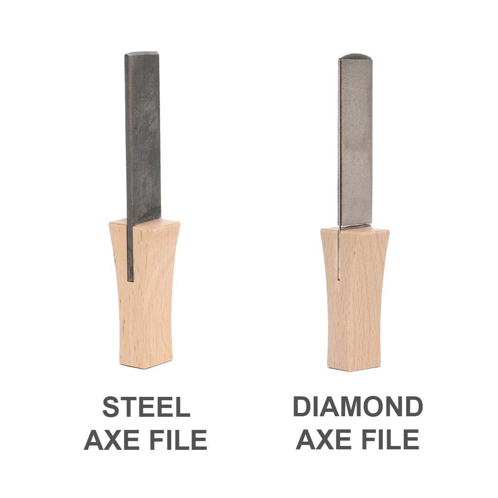 Axe Sharpening File by Gränsfors Bruk - both diamond & steel files
