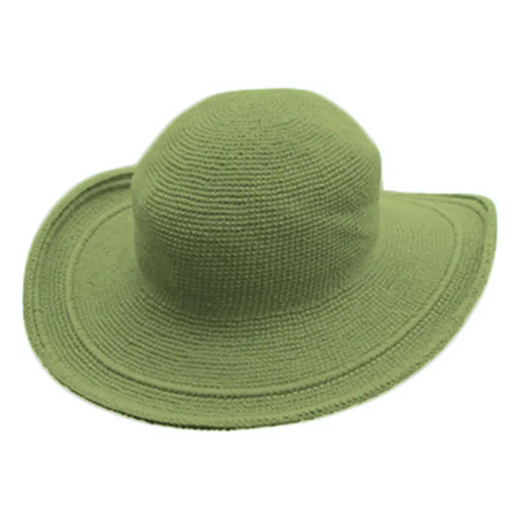 Cotton Crochet Hats from Foxgloves - Celery Color