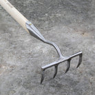 Garden Rake 4-Tine by Sneeboer - front view