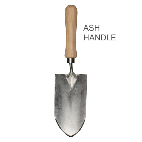 Half Round Garden Transplanting Trowel by Sneeboer-ash handle