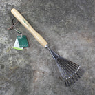 Mid-Handle Shrub Rake by Burgon and Ball - top view