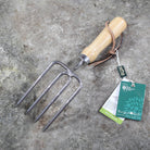 Round Tine Garden Hand Fork by Burgon and Ball - bottom view