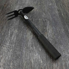DeWit Combo Hoe w/ 3-Tine Cultivator and Heart Blade - bottom end view