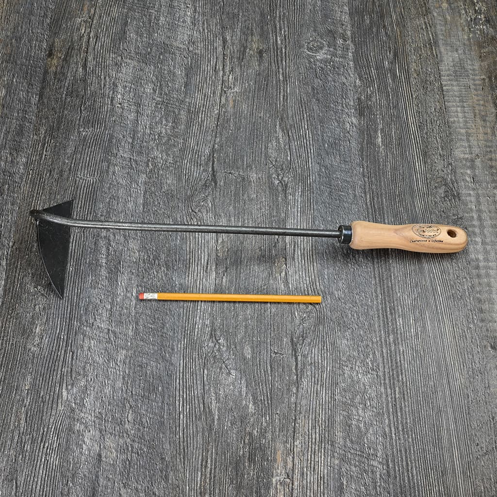 DeWit Dutch Hand Hoe size comparison