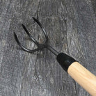 DeWit Long 3-Tine Cultivator - tines bottom view