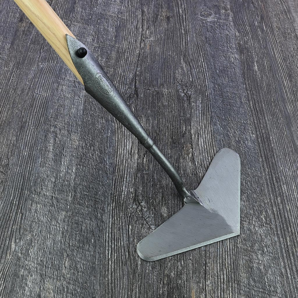 DeWit Long Heart Shaped Push Hoe - top view