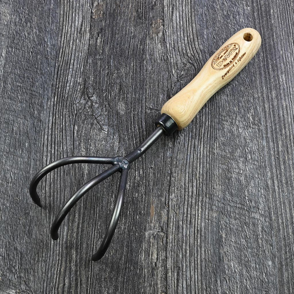 DeWit Garden Tool Gift Set - 3 tine cultivator