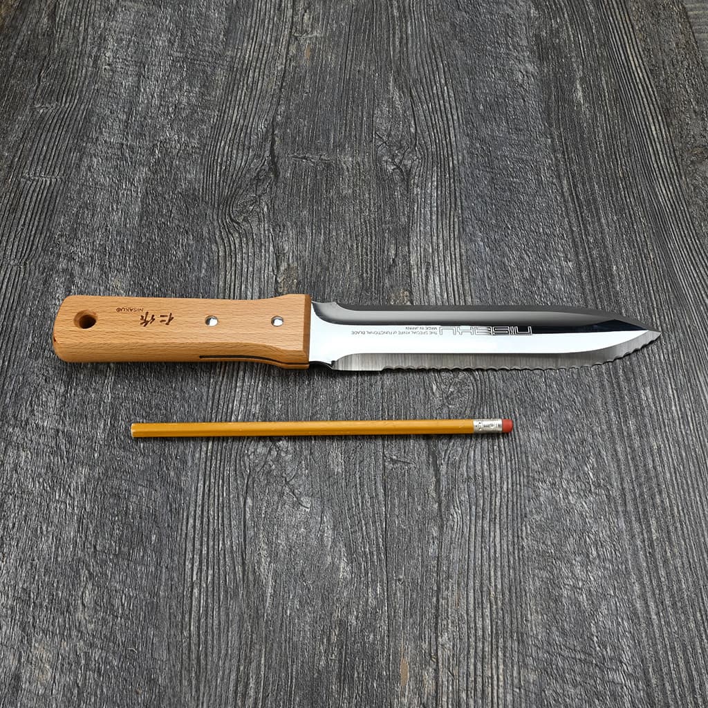 Hori Hori Garden Knife size comparison
