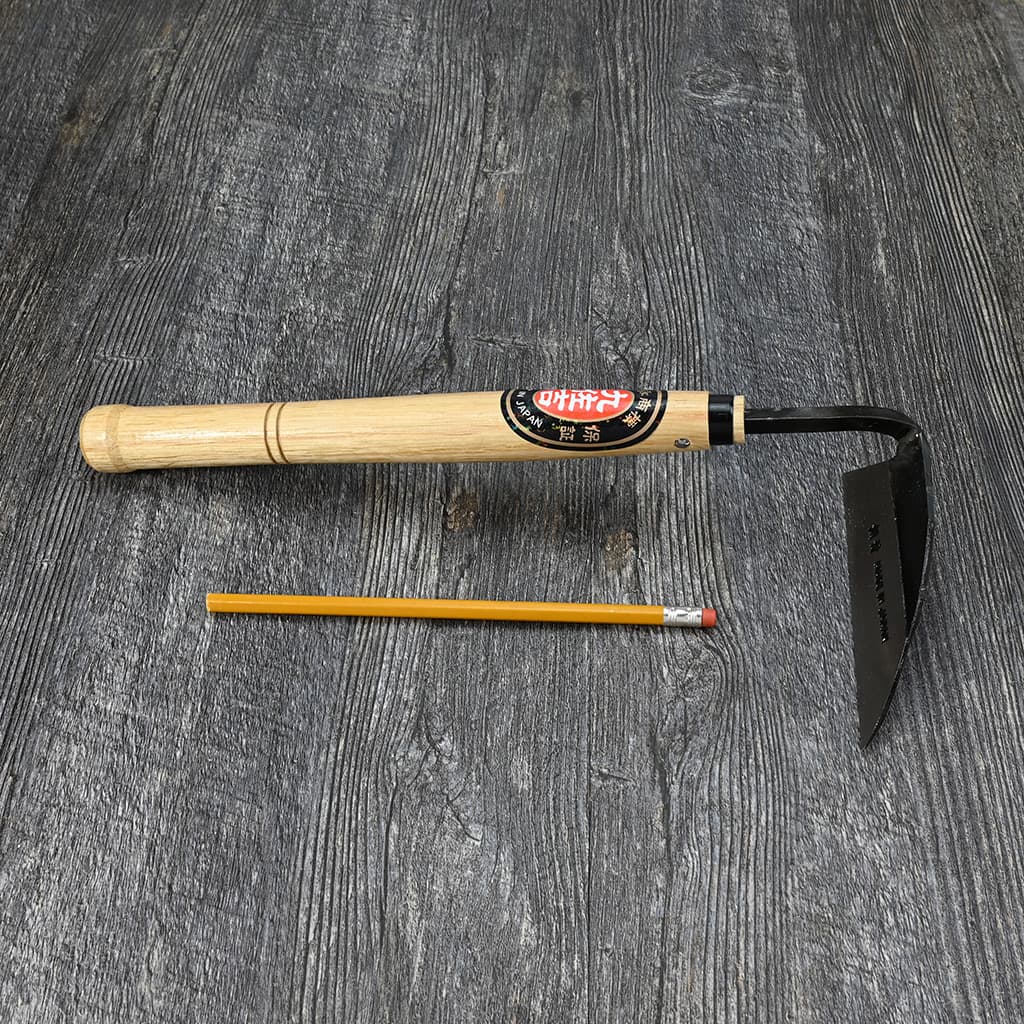 Japanese Garden Hand Hoe size comparison