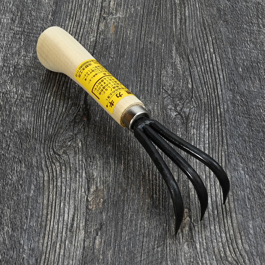 Japanese Ne-Kaki Cultivator Rake top view