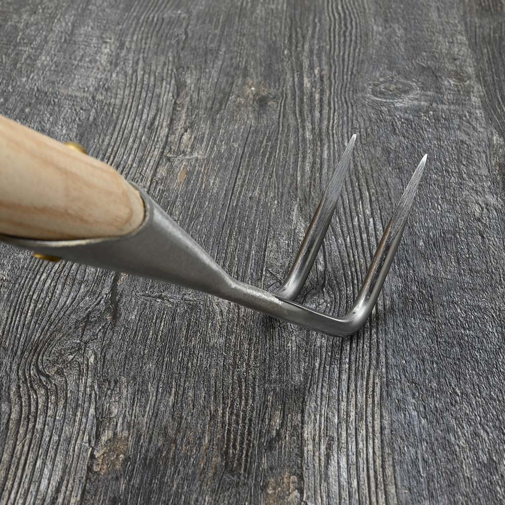 Sneeboer Bent 2-Tine Weeding Fork - bottom view