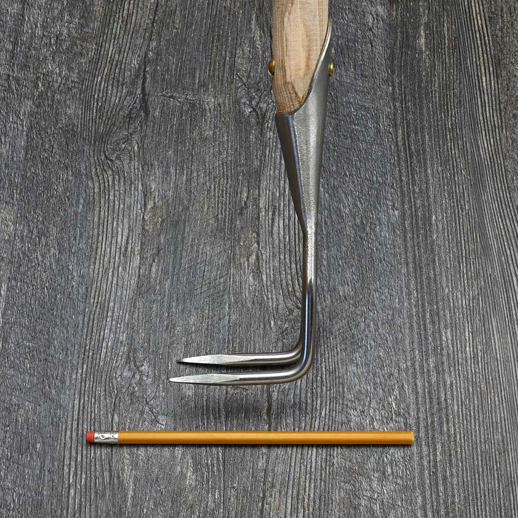 Sneeboer Bent 2-Tine Weeding Fork - Thumbnail 4
