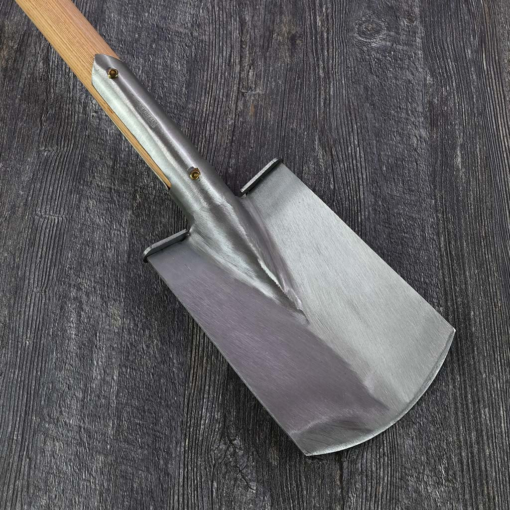 Sneeboer Garden Border Spade - Luxe Handle - blade front