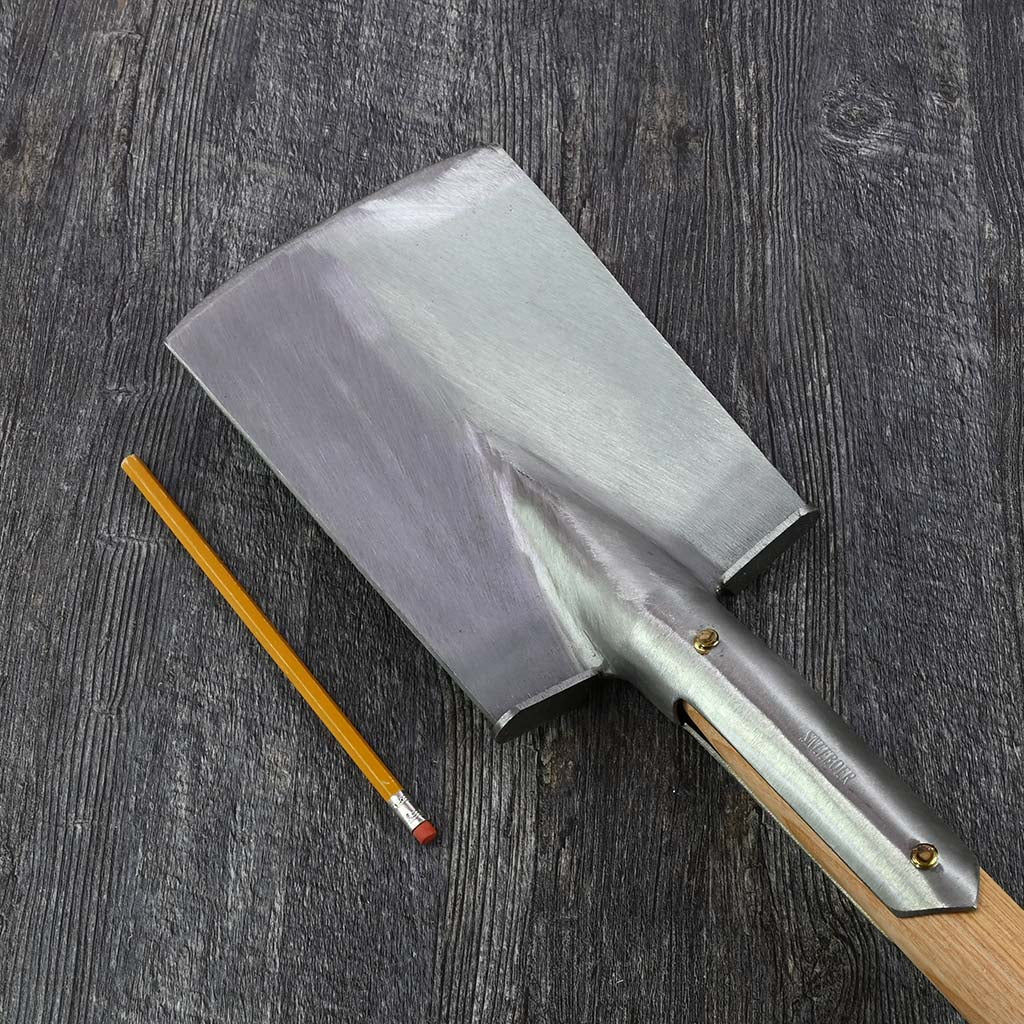 Sneeboer Garden Border Spade - Luxe Handle - size comparison