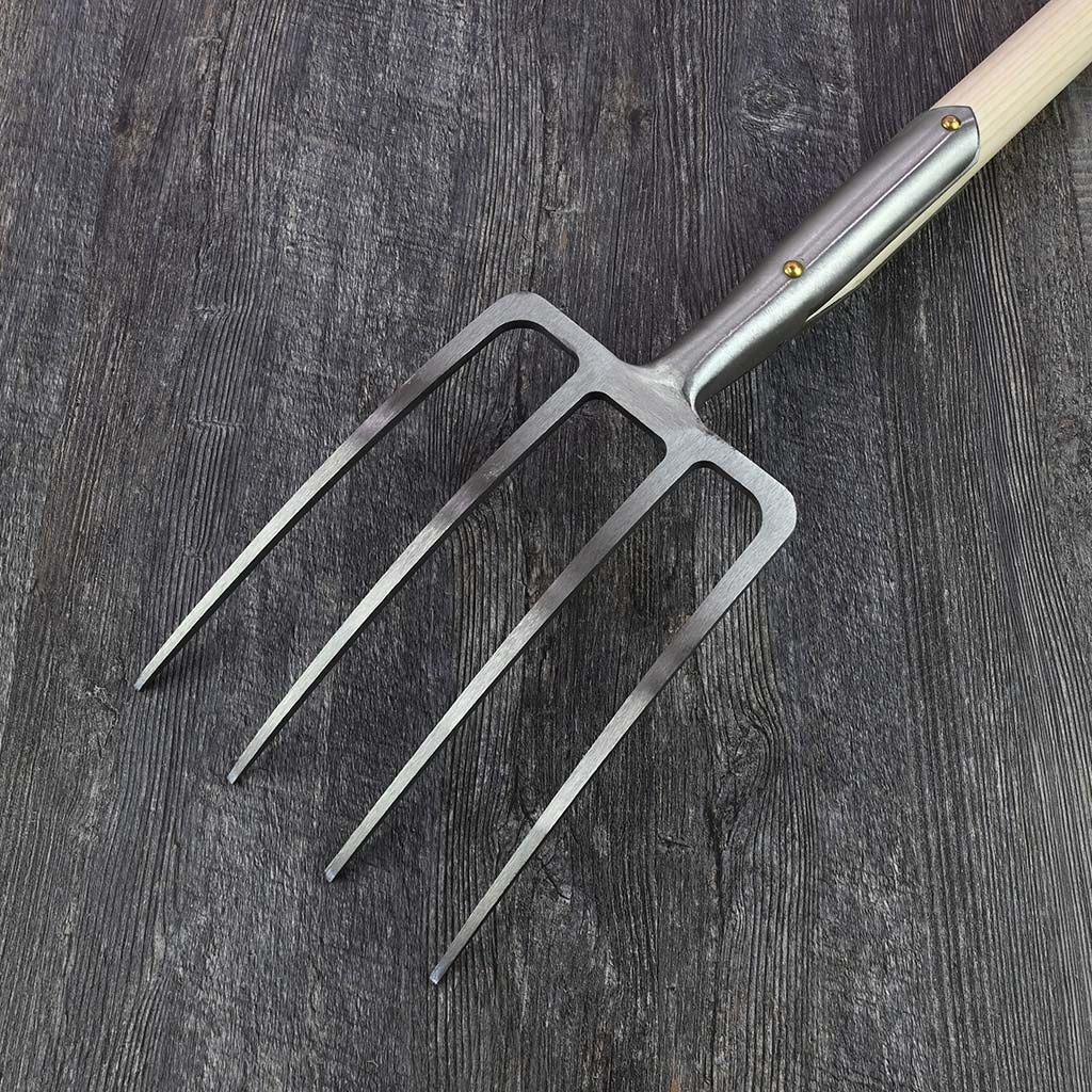 Sneeboer Garden Compost Fork - back view