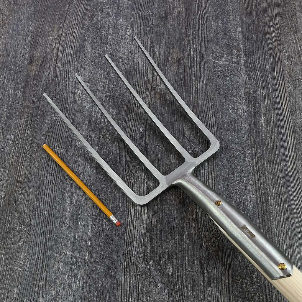 Sneeboer Garden Compost Fork - Knob Handle - Thumbnail 5