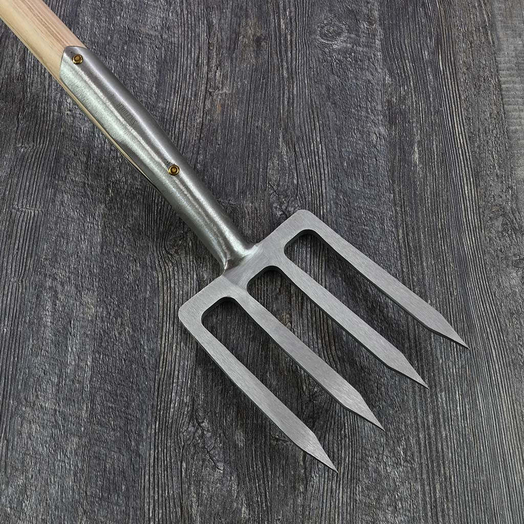 Sneeboer Garden Border Fork - D Handle - front view