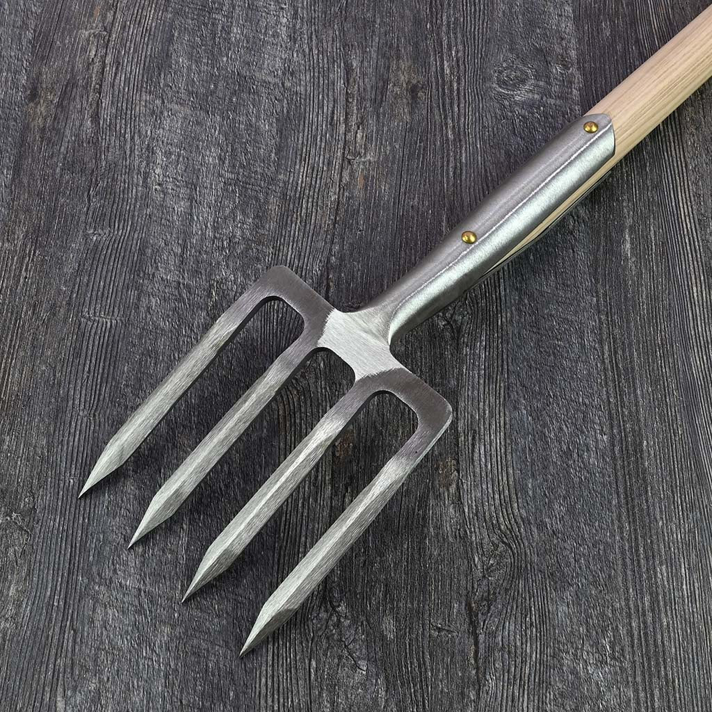 Sneeboer Garden Border Fork - D Handle - back view