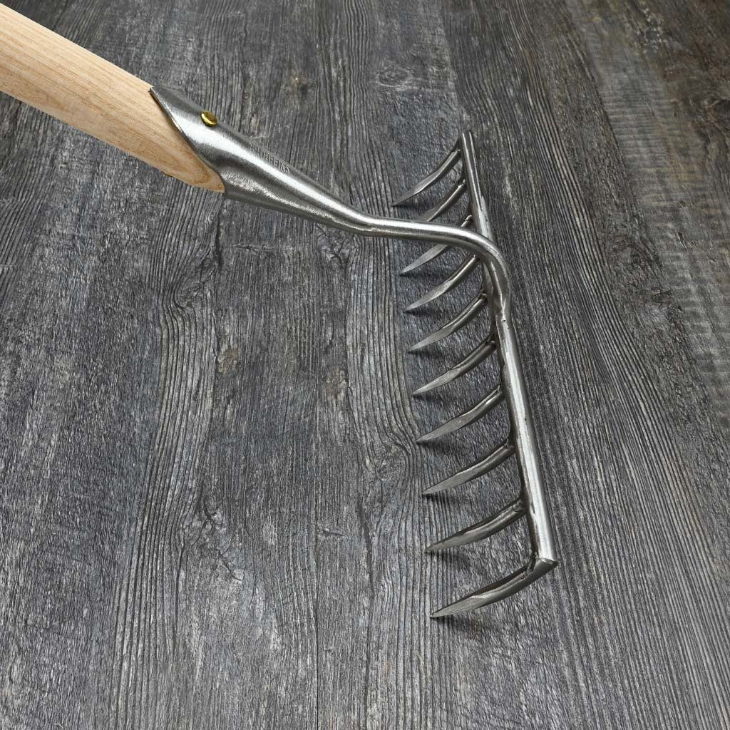 Sneeboer Garden Rake 10-Tine - top view