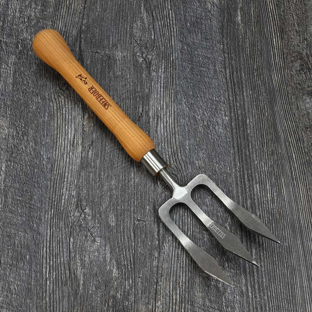 Sneeboer Garden Hand Fork Bulb Handle front view