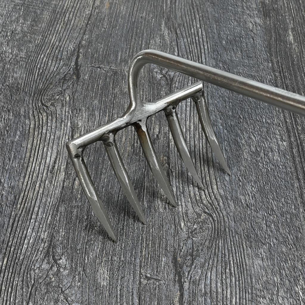 Sneeboer Hand Garden Rake 5-Tine blade detail