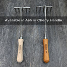 Sneeboer Hand Garden Rake 5-Tine handle wood choice