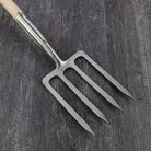 Sneeboer Large Garden Digging Fork - D Handle - front view