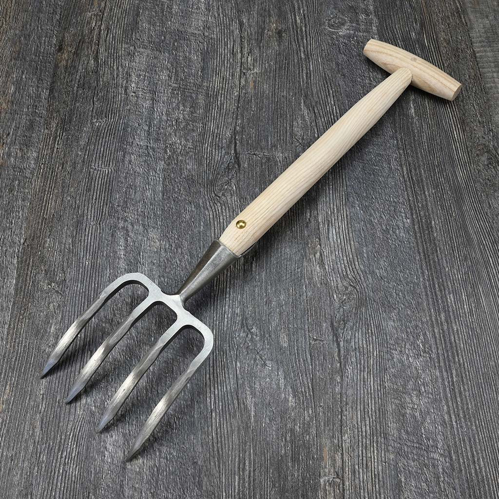 Sneeboer Perennial Garden Fork - full back view
