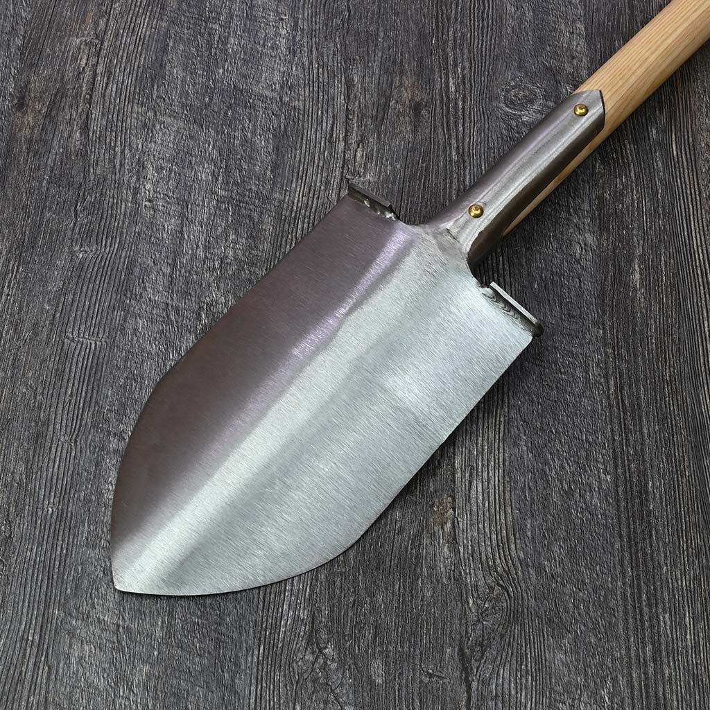Sneeboer Tapered Garden Spade - Luxe-Handle - blade back view