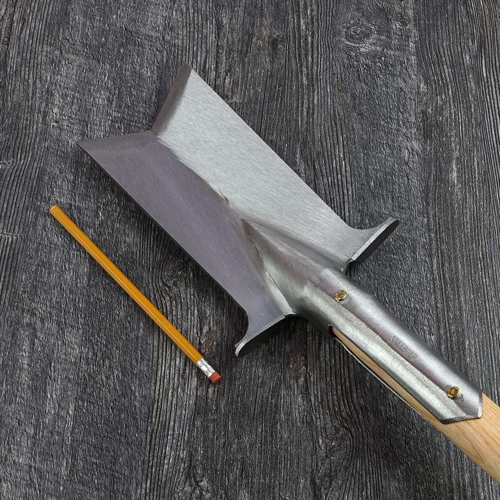 Sneeboer Transplanting Spade - Luxe Handle - size comparison
