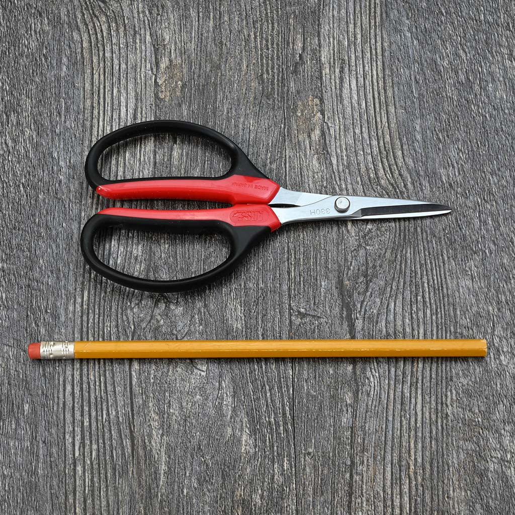 Floral Scissors 330 by ARS size comparison
