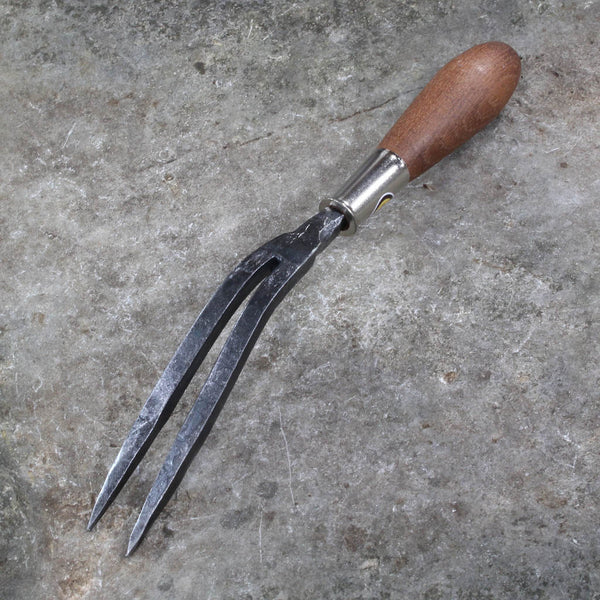 2-Tine Wedding Fork by Red Pig Garden Tools - back view