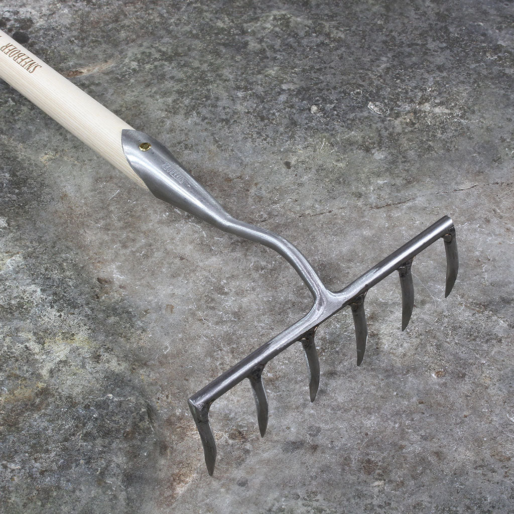 6Tine Garden Rake by Sneeboer Garden Tool Company