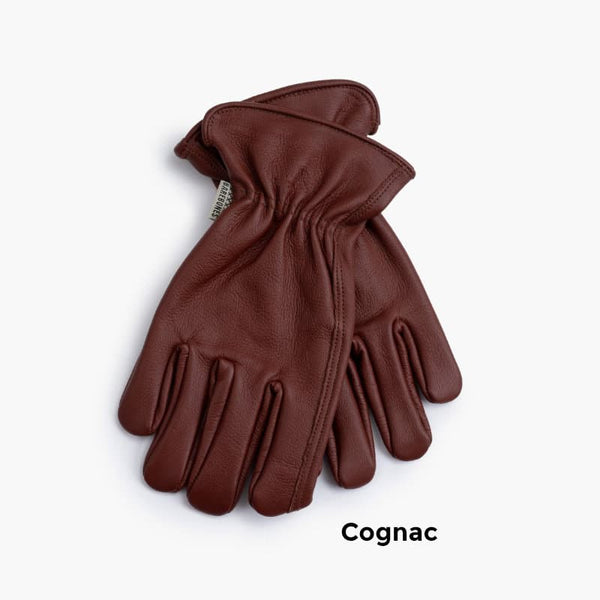 Classic Work Gloves by Barebones - Cognac color