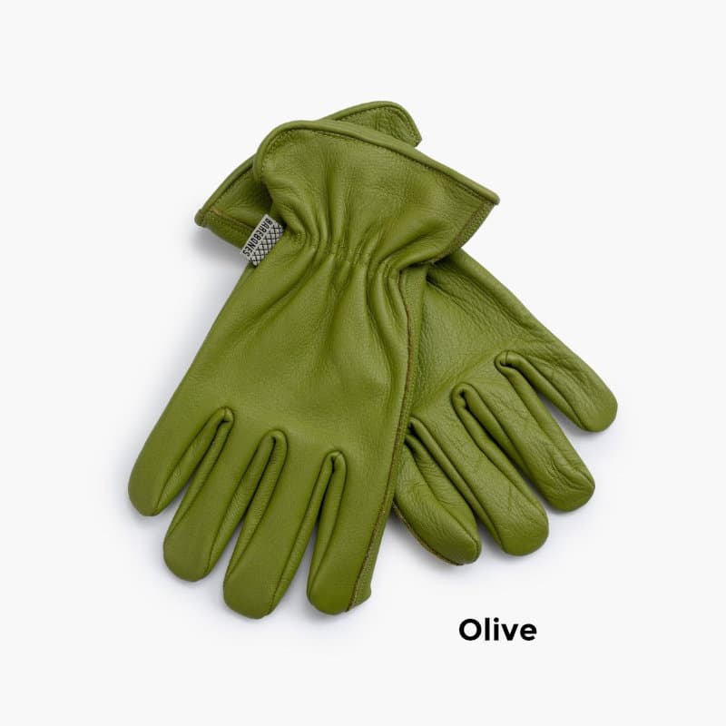 Barebones Classic Work Glove: Durable Leather Gardening Gloves for men and