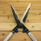 Professional Hedge Shears with Wavy Blade by Vesco - Blades Open