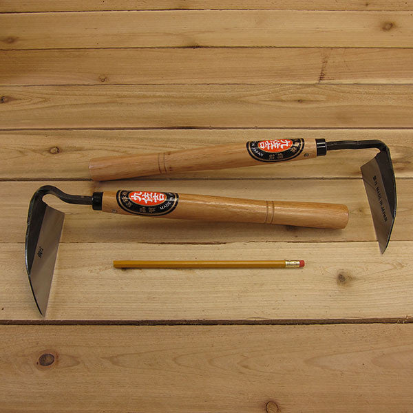 Japanese Hand Garden Hoe - Size Comparison