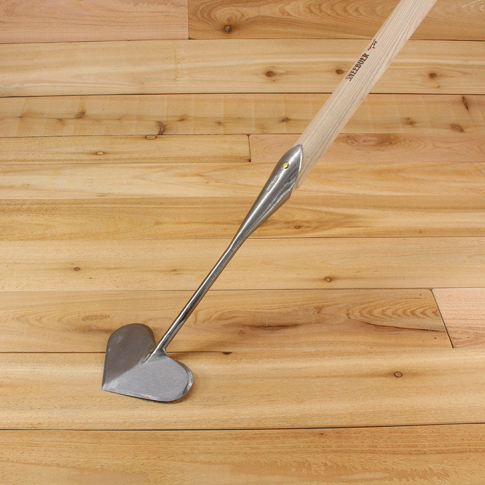 Long Heart Shaped Push Hoe by Sneeboer - Blade Top